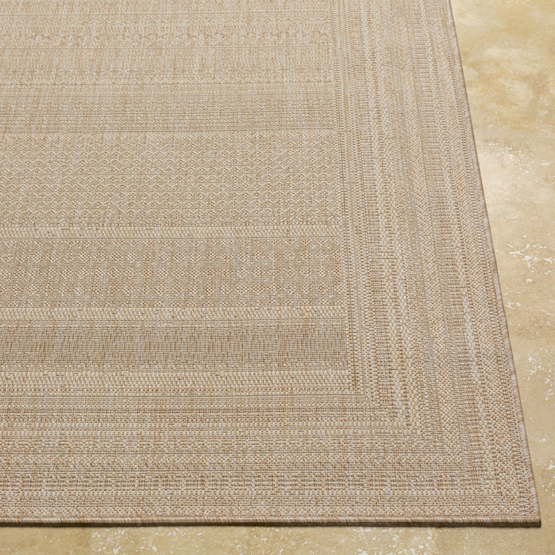 Foundstone™ Corryn Khaki Indoor/Outdoor Rug & Reviews Wayfair